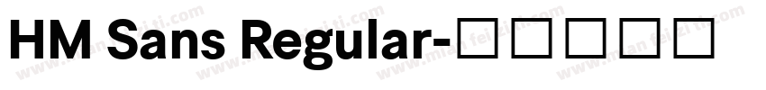 HM Sans Regular字体转换